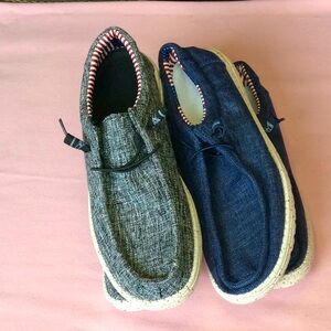 FINAL SALE PRICE 2 Pair Canvas Lace Up Shoes